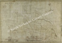 Historic map of Harmby Moor 1850